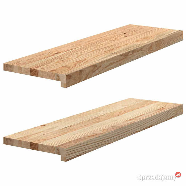 Parapety 2 surowe 80x25x2 lite drewno dębowe Warszawa