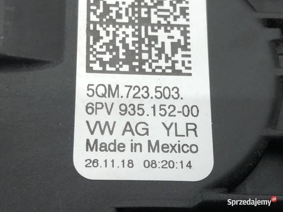 POTENCJOMETR GAZU VW GOLF VII 5QM723503 20 290