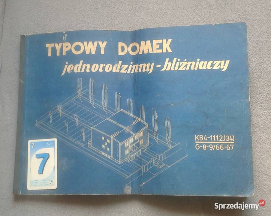 Projekt z lat 70 Dom jednorodzinny bliźniaczy Pozostałe