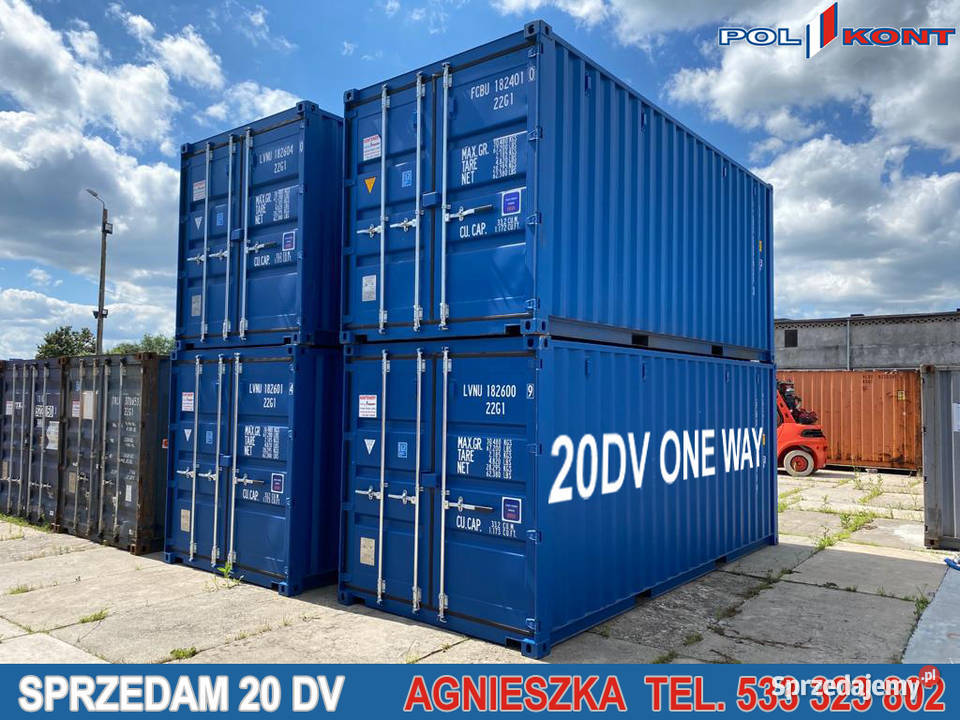 Sprzedam kontener morski RAL 5010 20dv ONE WAY Magazynowanie