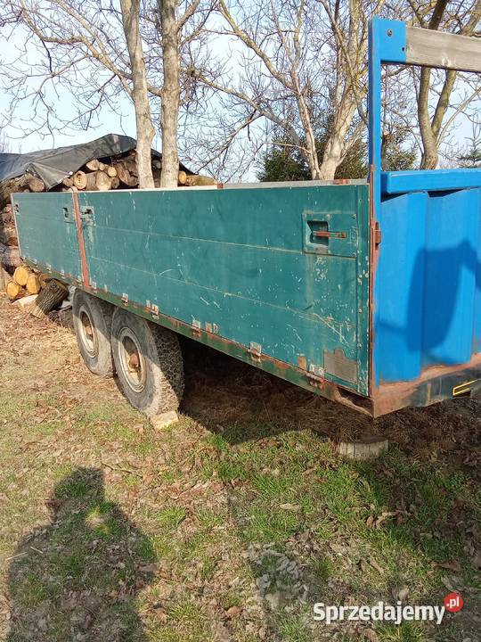 Przyczepa sztywna dwuosiowa nieuszkodzony Przyczepy rolnicze Bychawa