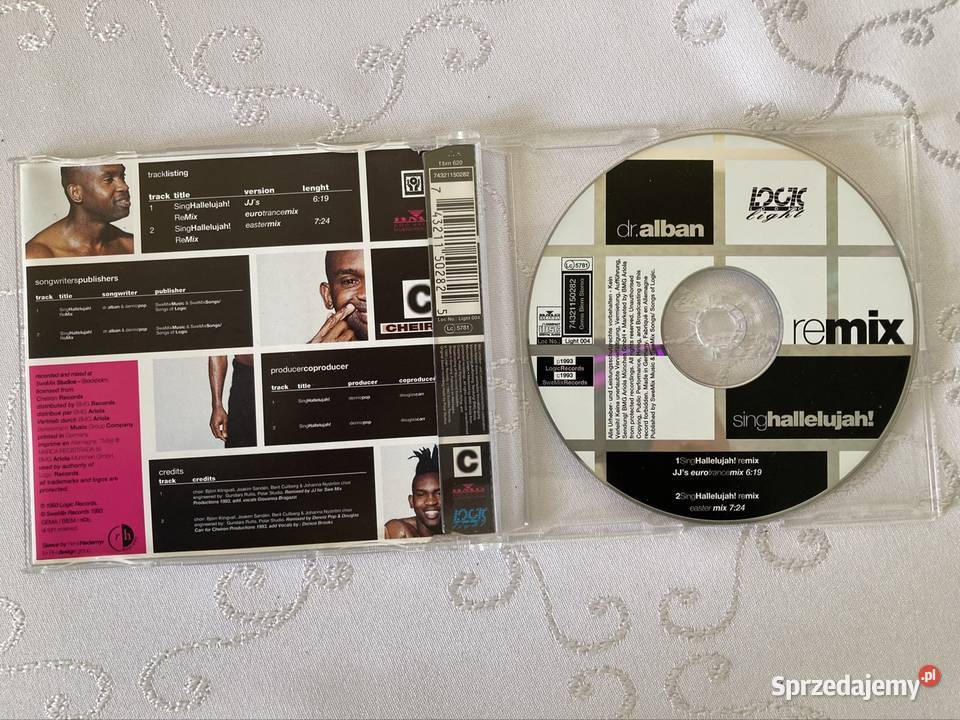 Płyta CD 1 Dr Alban Sing Hallelujah Remix Czerwionka-Leszczyny sprzedam