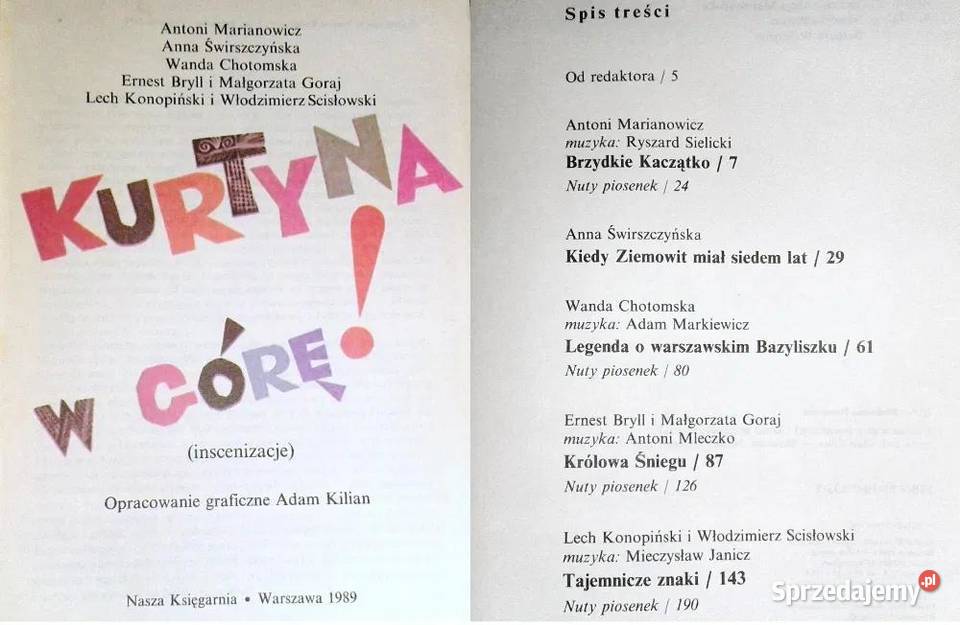 Kurtyna w górę Antoni Marianowicz i inni Pozostałe Chełm sprzedam