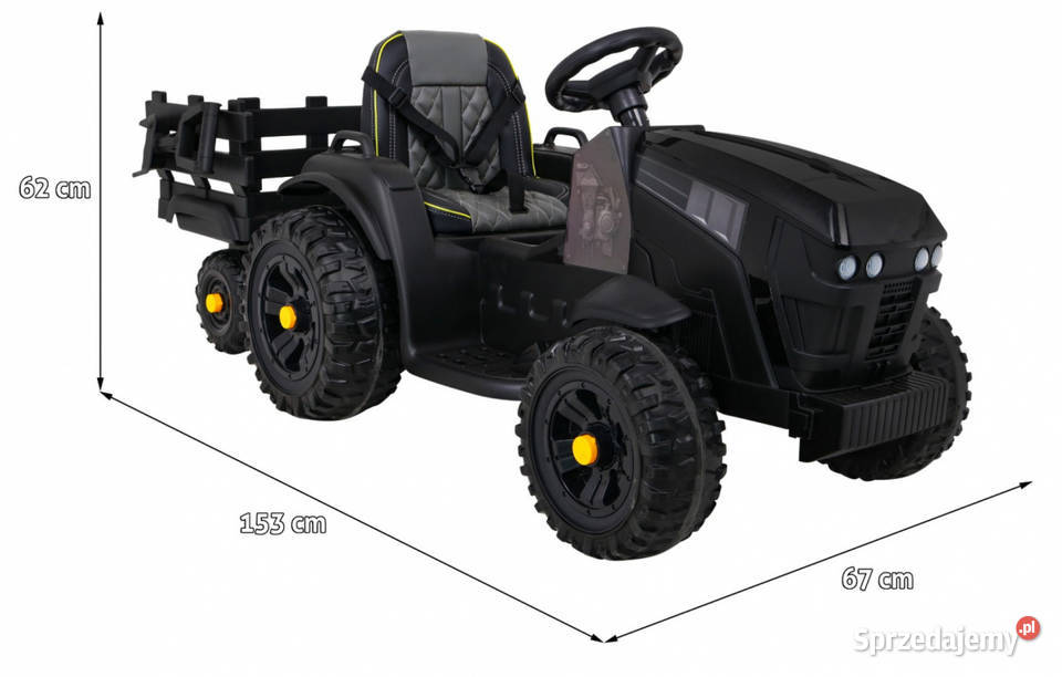 Traktor na akumulator z przyczepą Titanium Kraków sprzedam