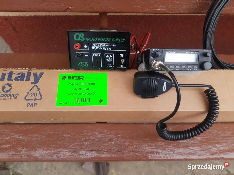 CB radio President Johnny zasilacz 138V stacja