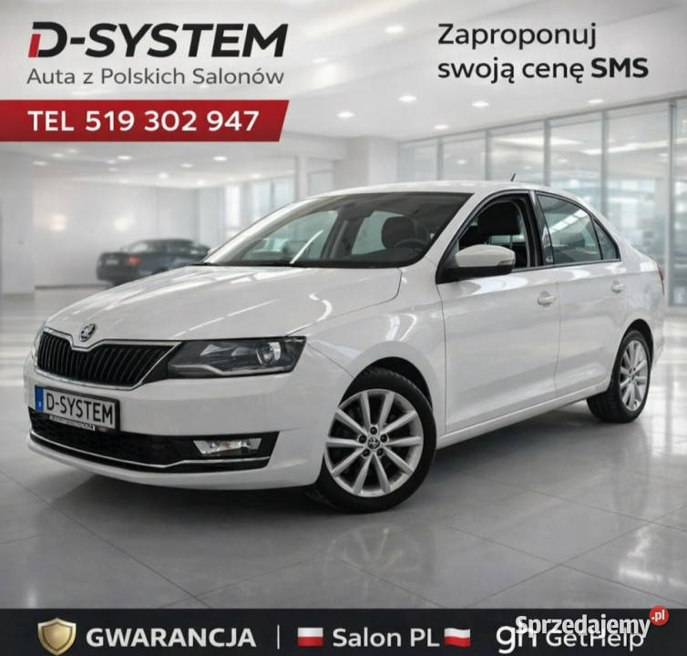 koda RAPID 2019 Salon Polska 1Właściciel Style Sedan / Limuzyna Rapid Białystok