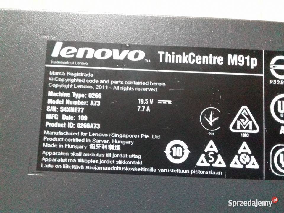 SFF lenovo M91p i32100 31Ghz DDR3 4GB kujawsko-pomorskie Bydgoszcz