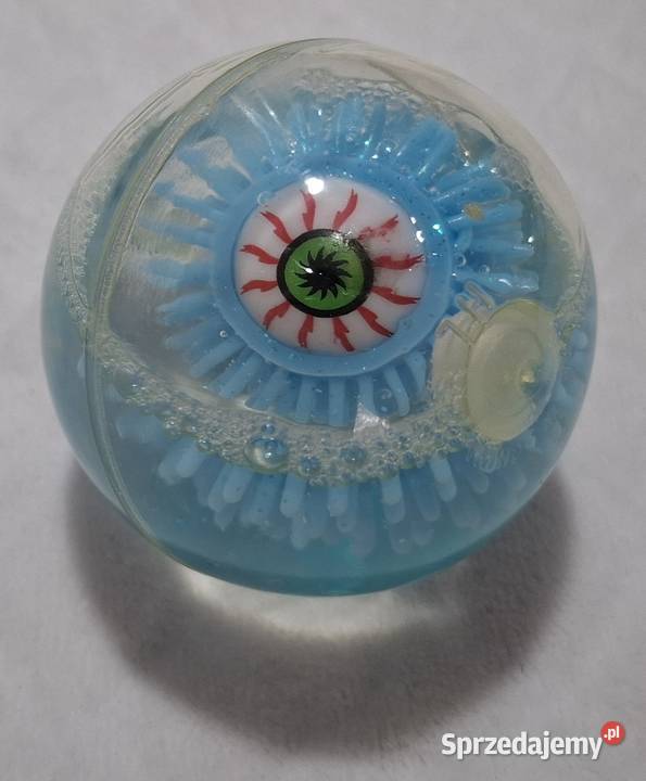 Gumowa kulka z okiem brokatem niebieska 6 Pozostałe śląskie Czeladź