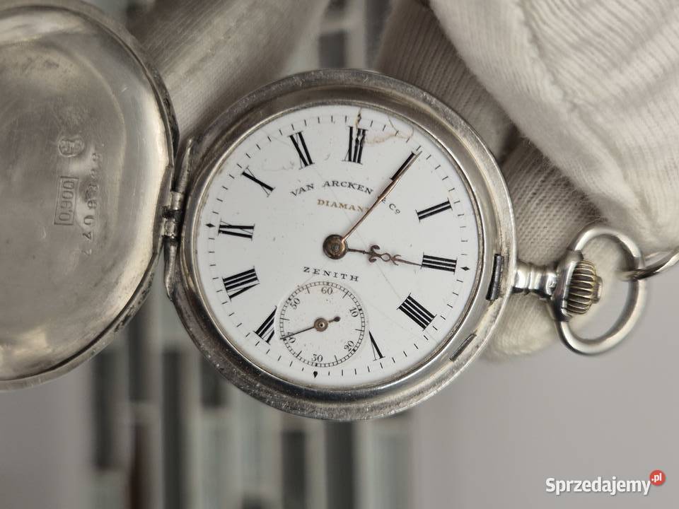 Rzadki unikalny zegarek Zenithsrebro pr 900 Unisex Chorzów