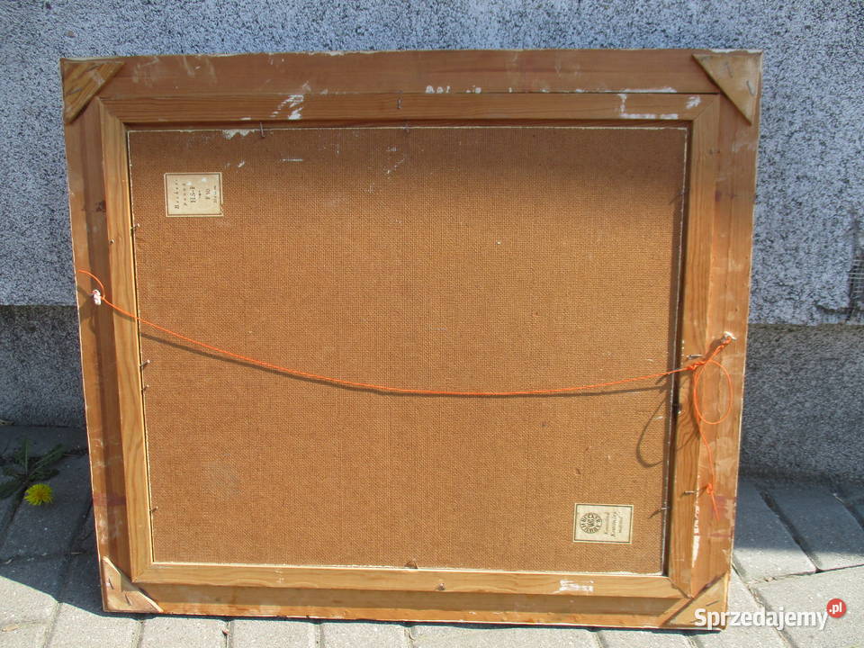 Obraz olejny Szwecja lata 70 Malarstwo lubelskie Lublin