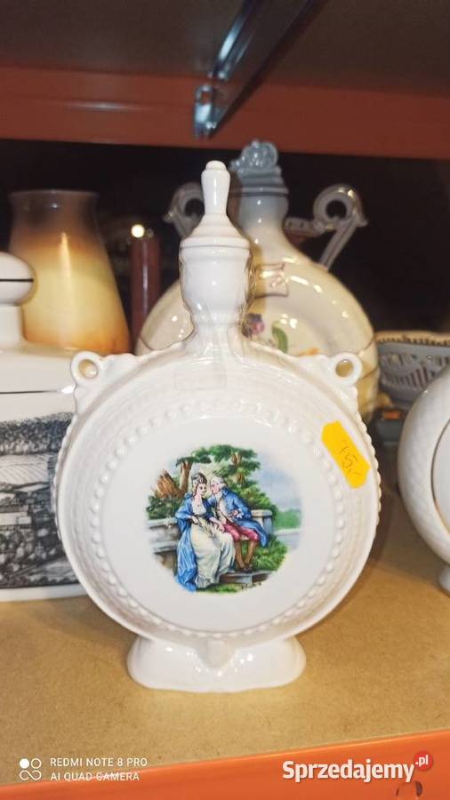 Porcelanowa karafka PP wycisk w masie Bukłak Gdańsk