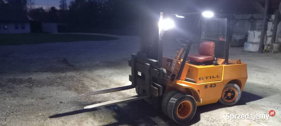 wózek widłowy stihl 45 perkins Błotnica Strzelecka sprzedam