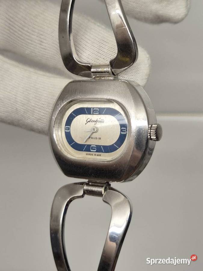 Retro vintage damski zegarek mechanicznyGlashtte śląskie Chorzów