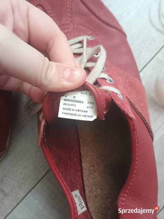 Buty Clarks bordowe czerwone 445 Clarks