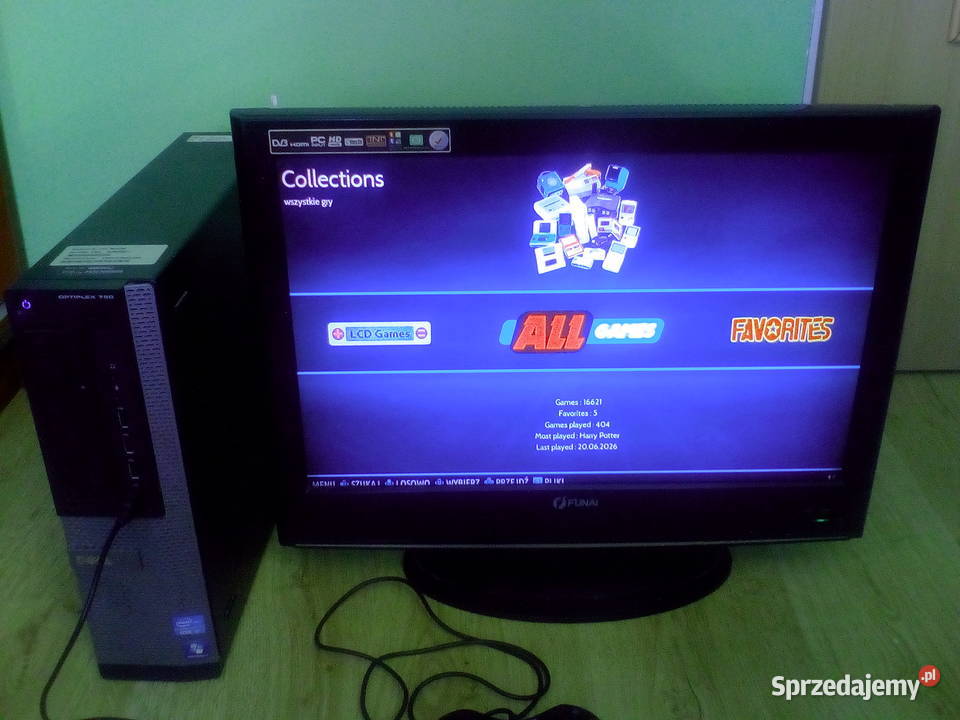 Konsola Retro PC z ok10 gier pad kable Telewizor Klasy Core i5 Dell sprzedam