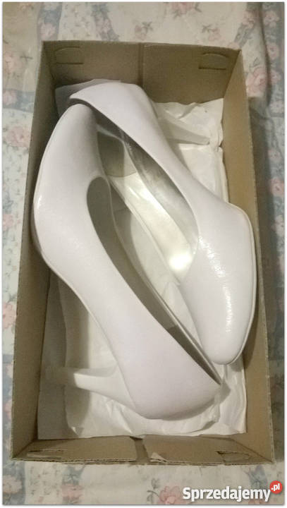 Nowe taneczne buty ślubne 385 szpilka 7 skóra sprzedam
