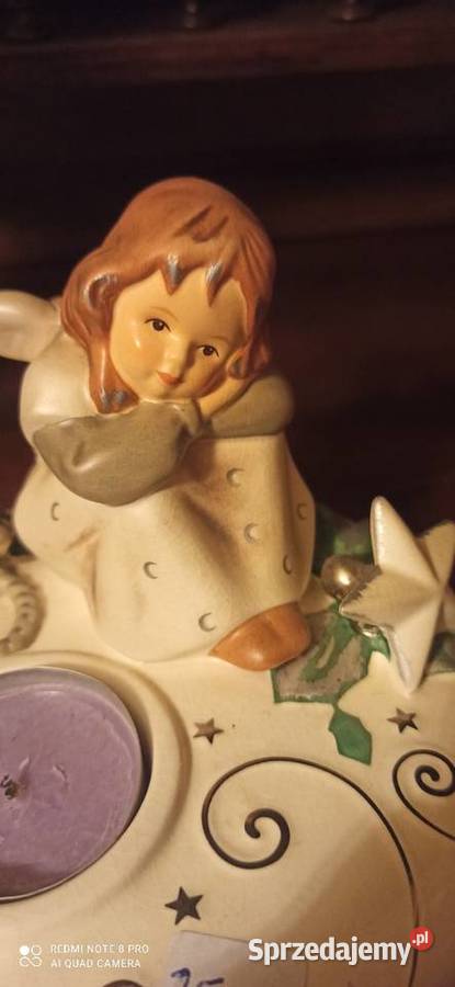 Figurka Goebel Świecznik z Aniołkiem
na