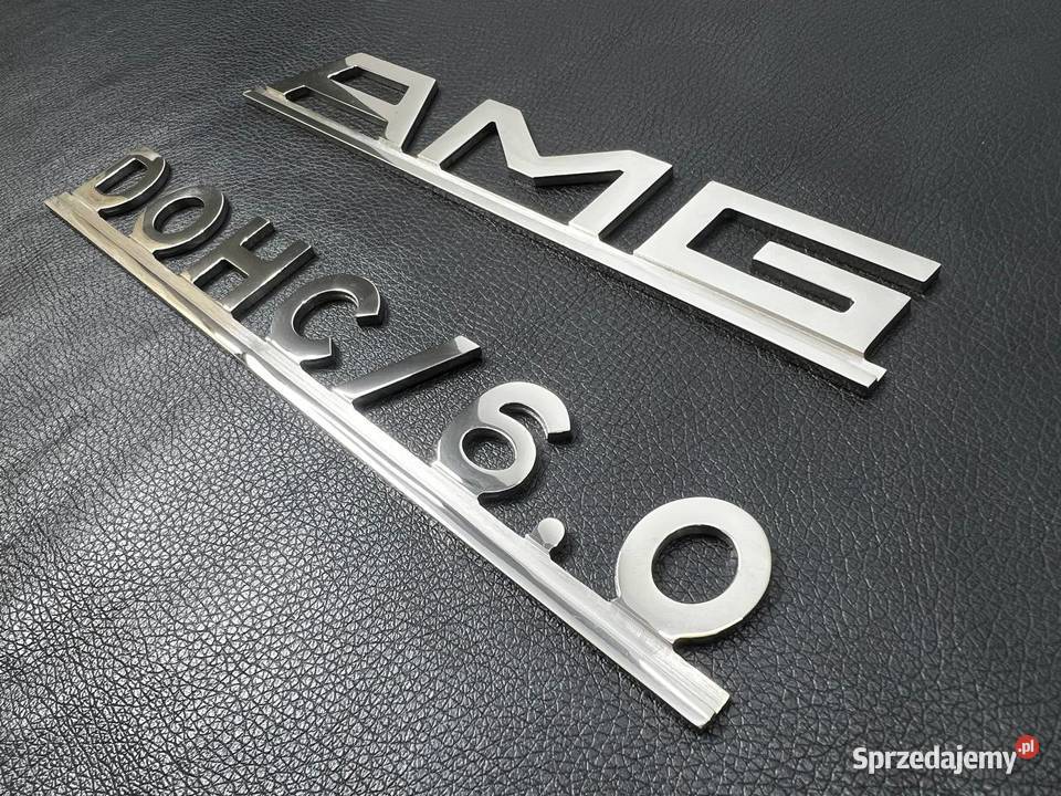 Zestaw emblematow AMG DOHC 60 Mercedes W126 R107 lubelskie Chełm