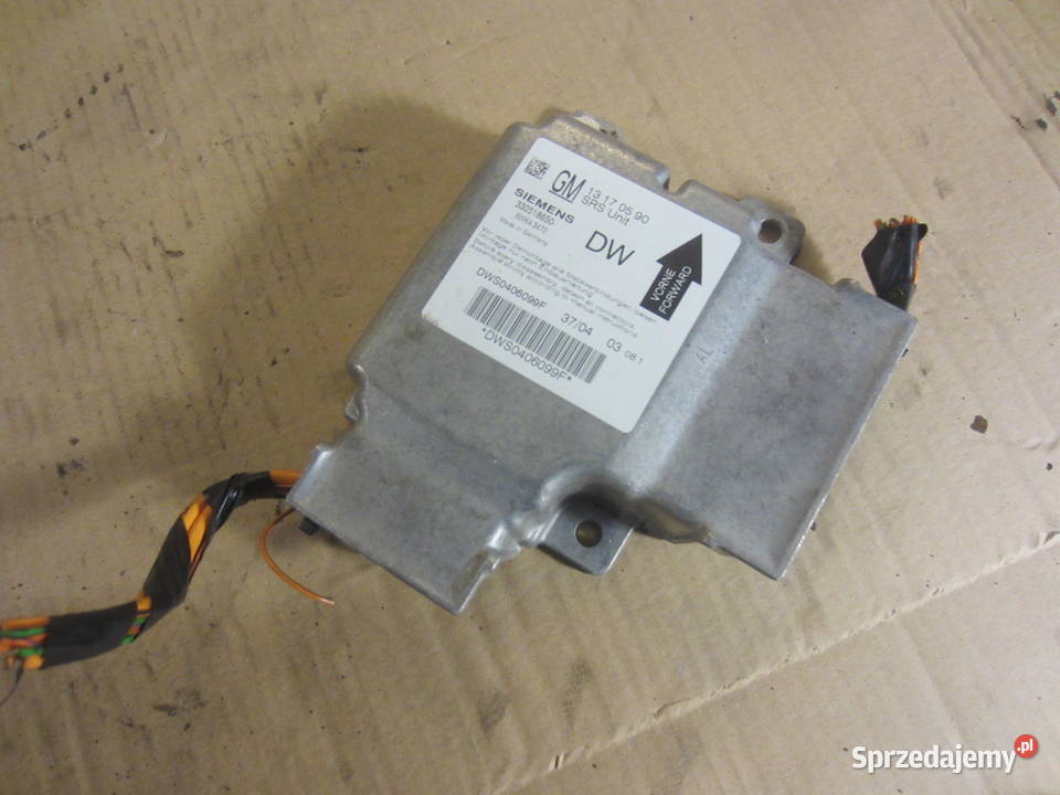 Moduł sensor airbag poduszek Opel Vectra C