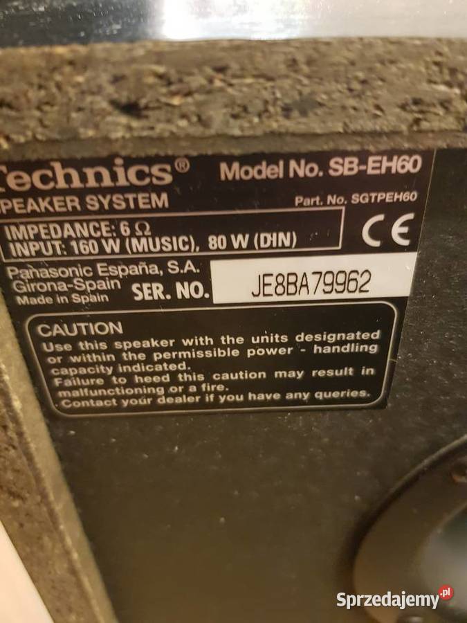 Kolumny Technics SB EH60