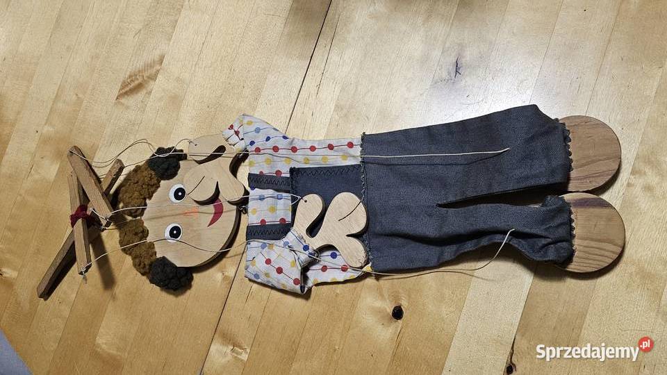 Marionetka kukielka chłopczyk lata 80 PRL Oświęcim