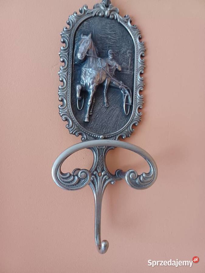 Piękny duży wieszak mosiężny Wyposażenie wnętrz Poznań sprzedam