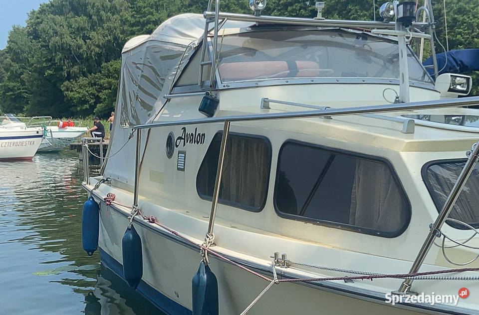 Jacht motorowy z przyczepą Giżycko sprzedam