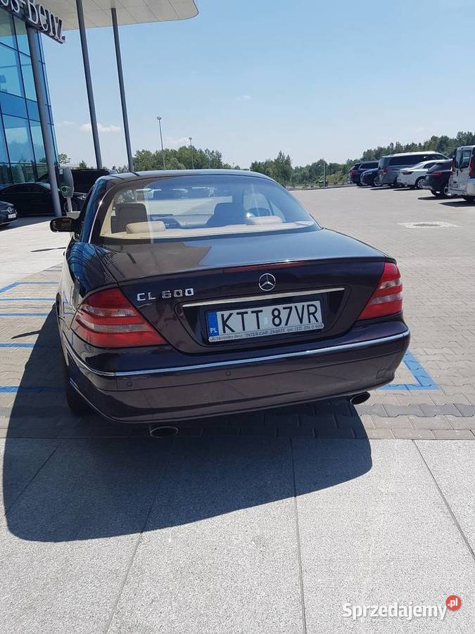 Mercedes CL600 V12 Salon Polska bezwypadkowy wielofunkcyjna kierownica Gliwice sprzedam