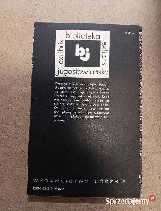 Boba Blagojević Wszystkie zwierzęta które są z ISBN 8321800602 Białystok