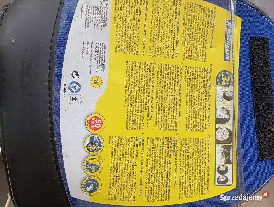 Łańcuch śniegowe Michelin 1417 nowe lubelskie Bychawa sprzedam