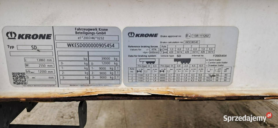skrzynia Krone sd Komorniki sprzedam