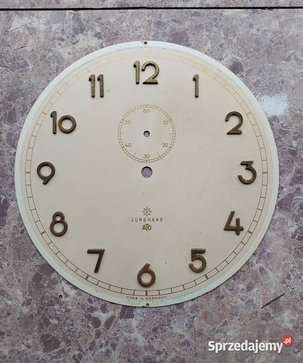 T063 Tarcza starego zegara Junghans ATO Tczew