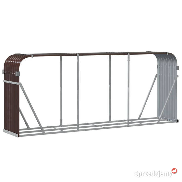 Stojak na drewno brązowy 234x45x100 stal Warszawa sprzedam