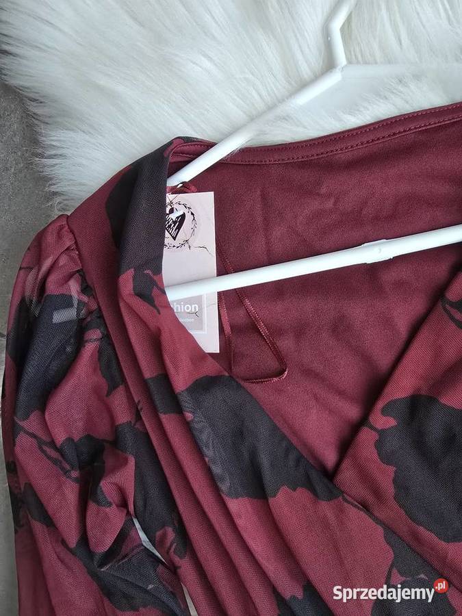 Sukienka z Siateczki bordo XSS kolorowy śląskie Rybnik