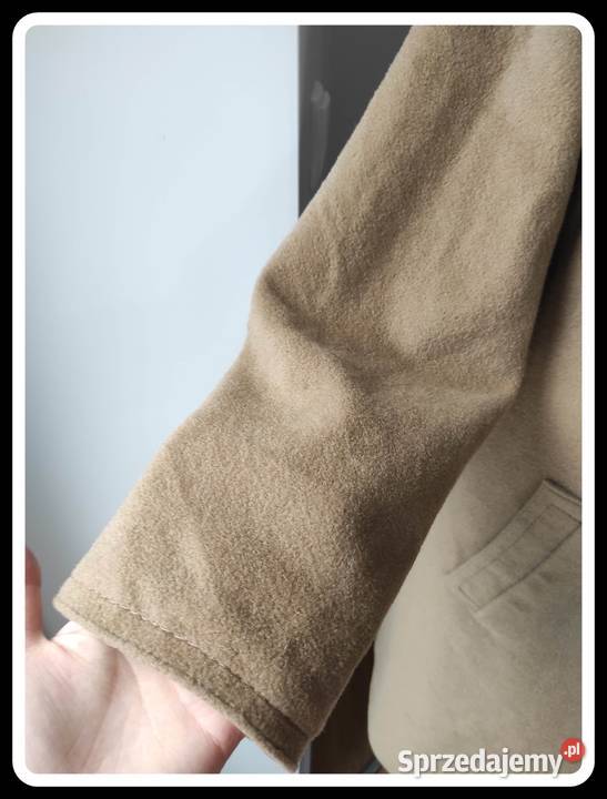 Płaszzcz dwustronny TRENCZ beżowo brązowy 42 XL Płock