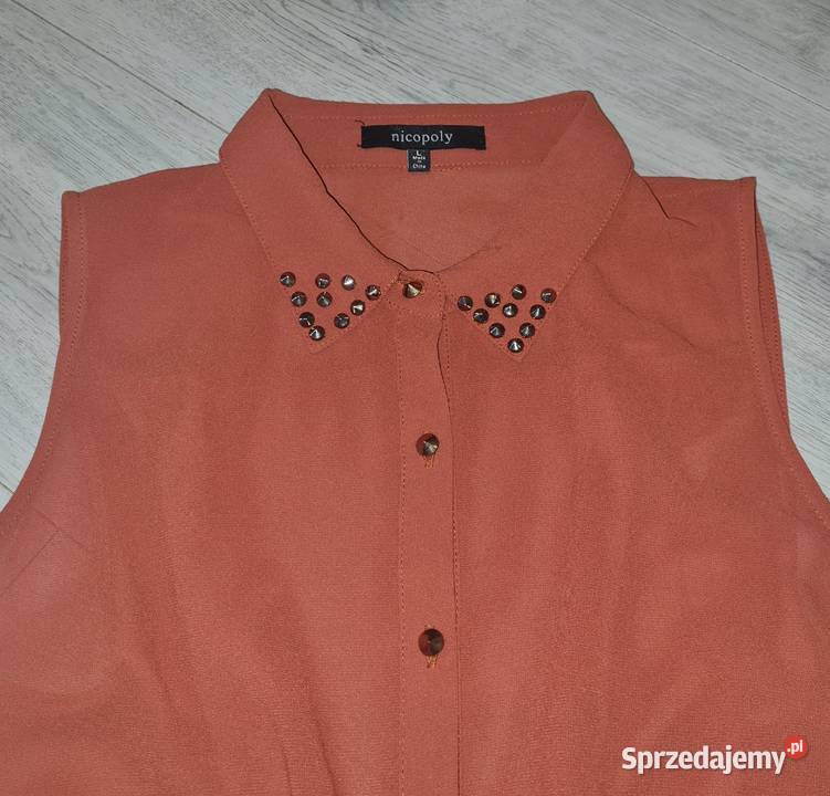 Bluzka damska dłuższy tył ćwieki 38M Łódź