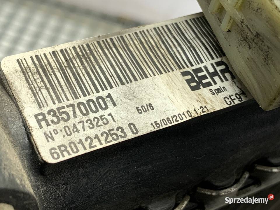 CHŁODNICA WODY VW POLO V 12 75 6R0121253 podkarpackie sprzedam