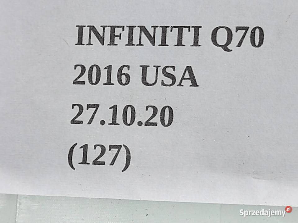 OSŁONA POSZYCIE SŁUPKA LEWY TYŁ INFINITI Q70 M37 Nowy Tomyśl
