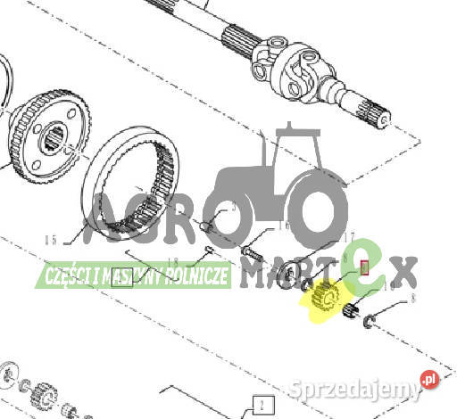 87330345 87681964 87330316 KOŁO ZĘBATE 29T CNH Pozostałe dolnośląskie Wichrów