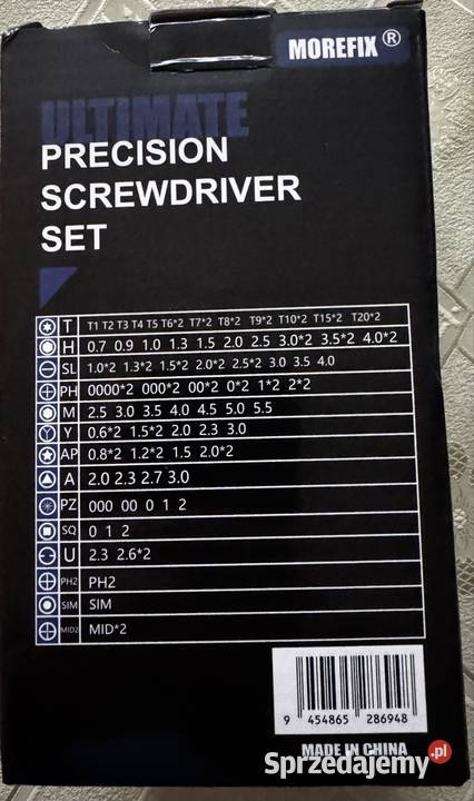 zestaw precyzyjnych śrubokrętów sprzedam Opole sprzedam