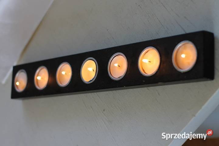 IKEA 20064067świecznik na 7 wkładów czarny Zamość sprzedam