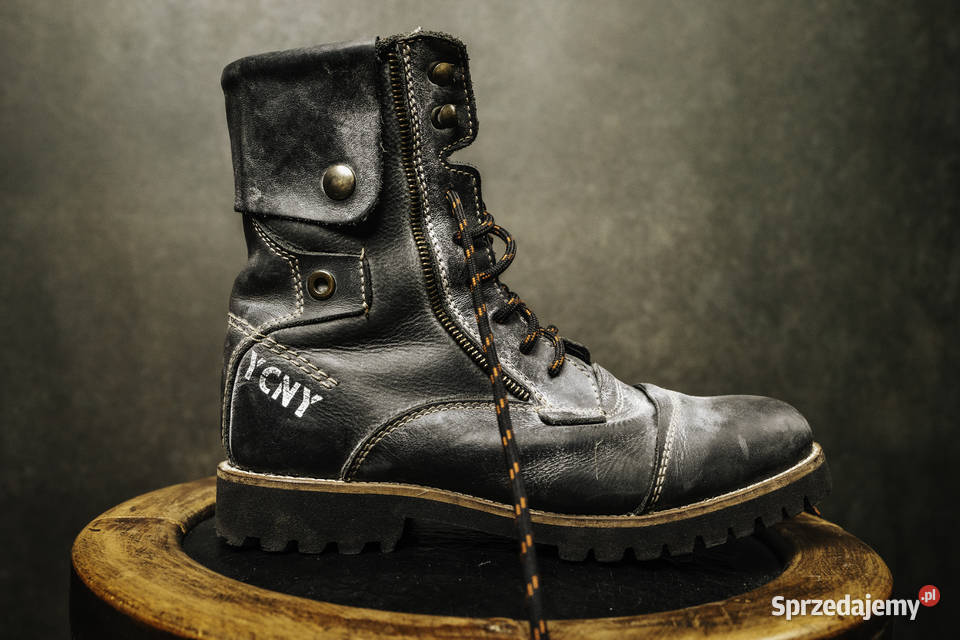 Yello Cab buty kostkę wysokie skóra naturalna Aleksandrów Łódzki