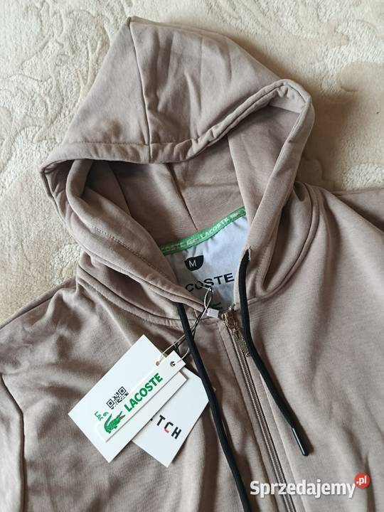 Bluza rozpinana bawełniana Lacoste beżowa M Białystok