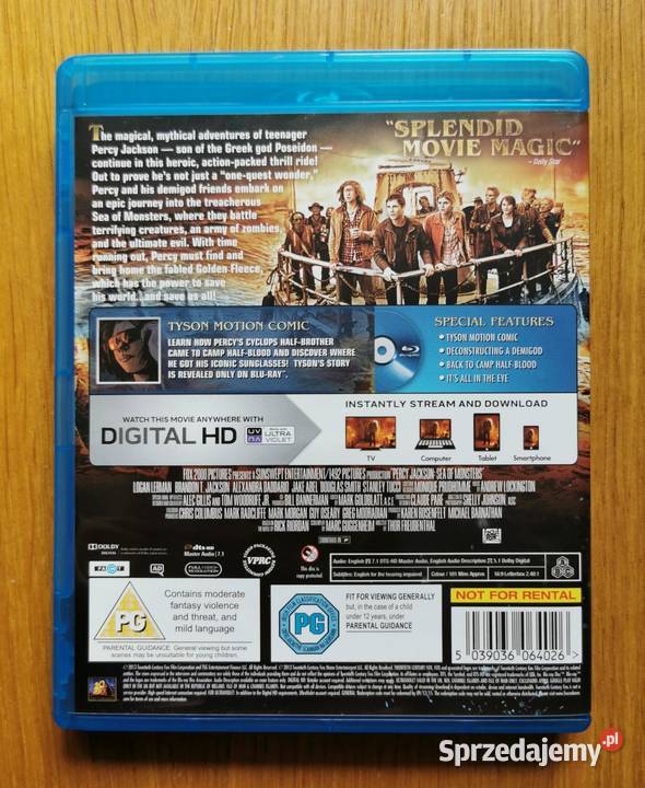 Percy Jackson Sea of Monsters Morze Potworów Filmy Parzęczew