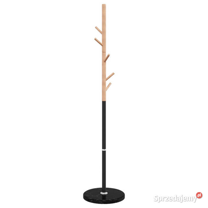 Stojący wieszak na płaszcze czarny 172 malowane Warszawa