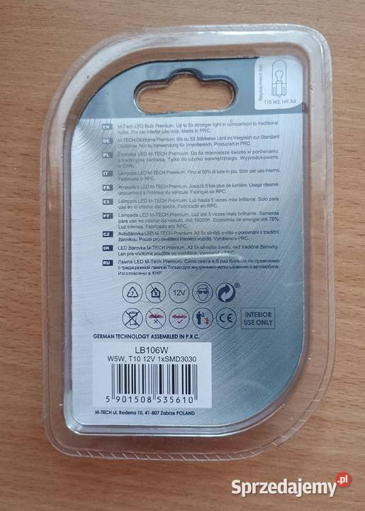Dwie Żarówki LED W5W 194 MTECH OSRAM Łódź