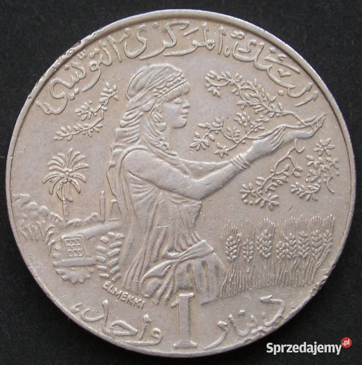 TUNEZJA 1 DINAR 1987 łódzkie Łódź sprzedam