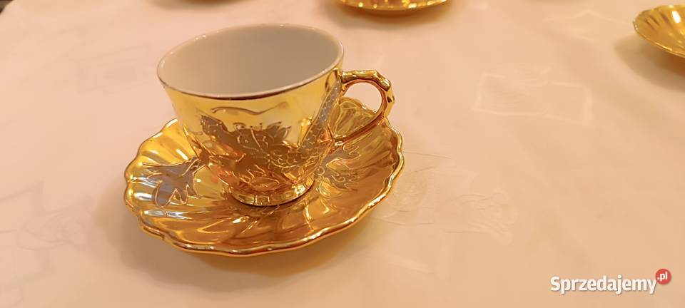 Złoty serwis kawowy Japan Jashika Kraków