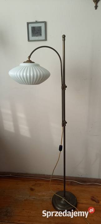 Wysoka mosiężna lampa podłogowa z ruchomym Skierniewice