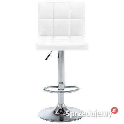 vidaXL Stołki barowe 2 białe sztuczna Warszawa